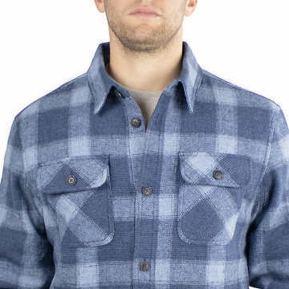 Jachs New York Men's Wool Blend Sherpa Fleece Lined Jacket Size M Blue Plaid NEW - Picture 6 of 16